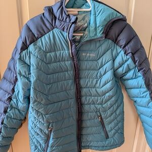 Columbia Kids' Teal and Navy Puffer Jacket